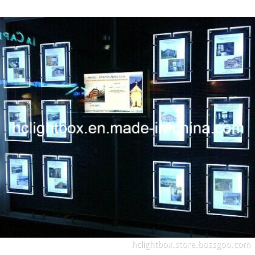 LED Window Display Real Estate Sign Frame